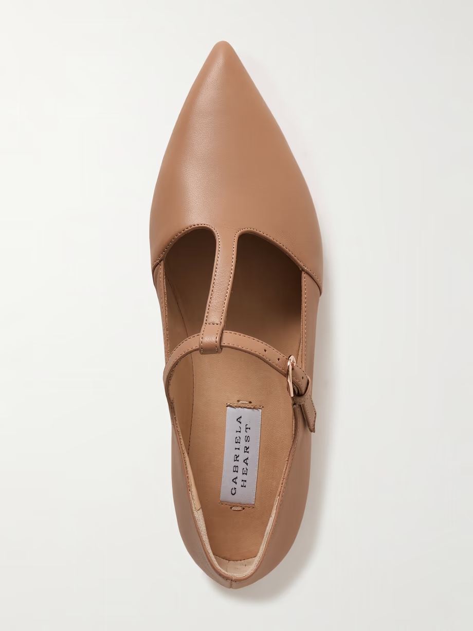 Lola Ballerina leather Mary Jane point-toe flats Lola Ballerina leather Mary Jane point-toe flats