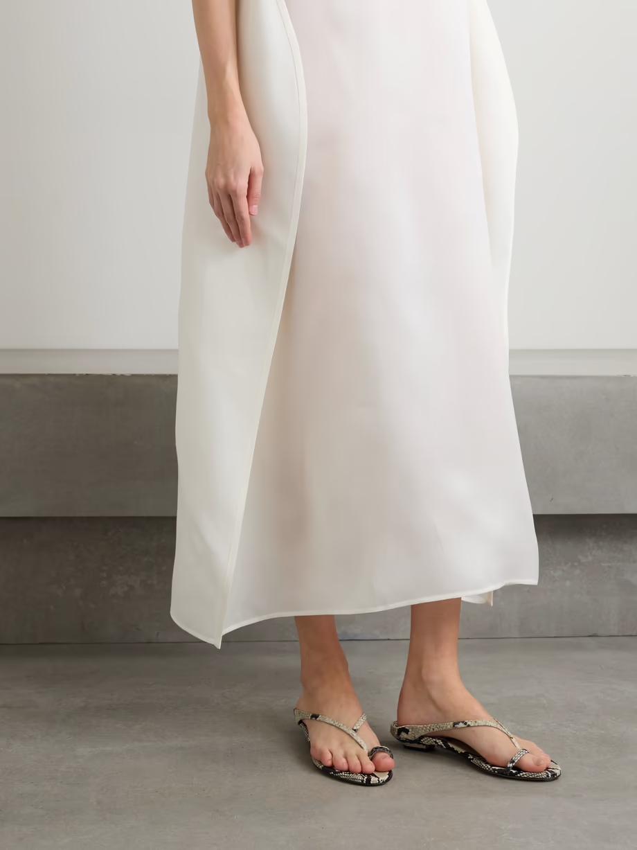 Marion snake-effect leather mules Marion snake-effect leather mules