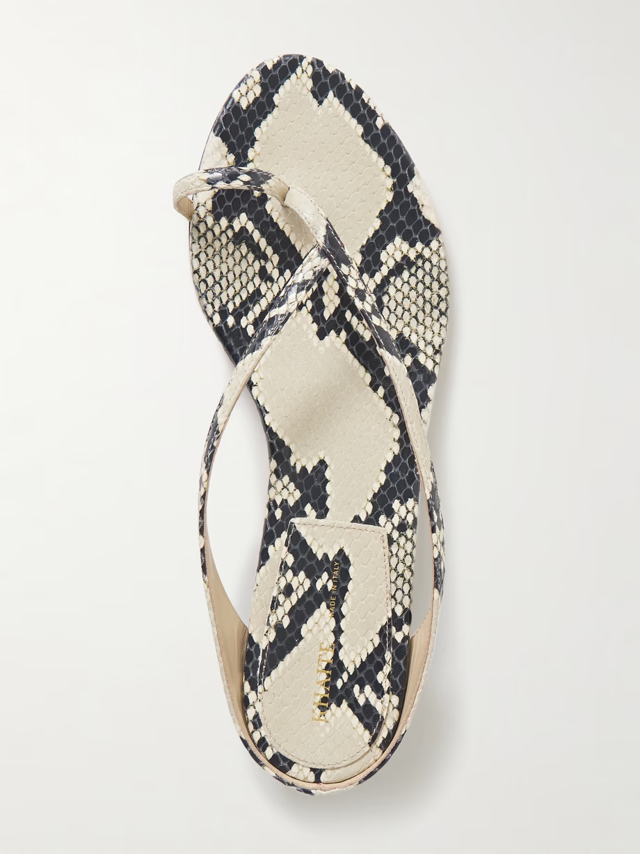 Marion snake-effect leather mules Marion snake-effect leather mules