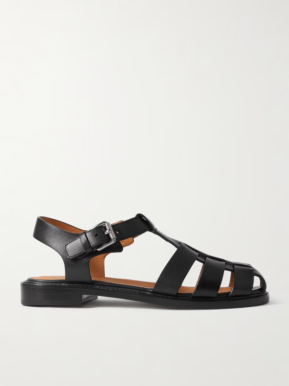 Fisher cutout leather sandals Fisher cutout leather sandals