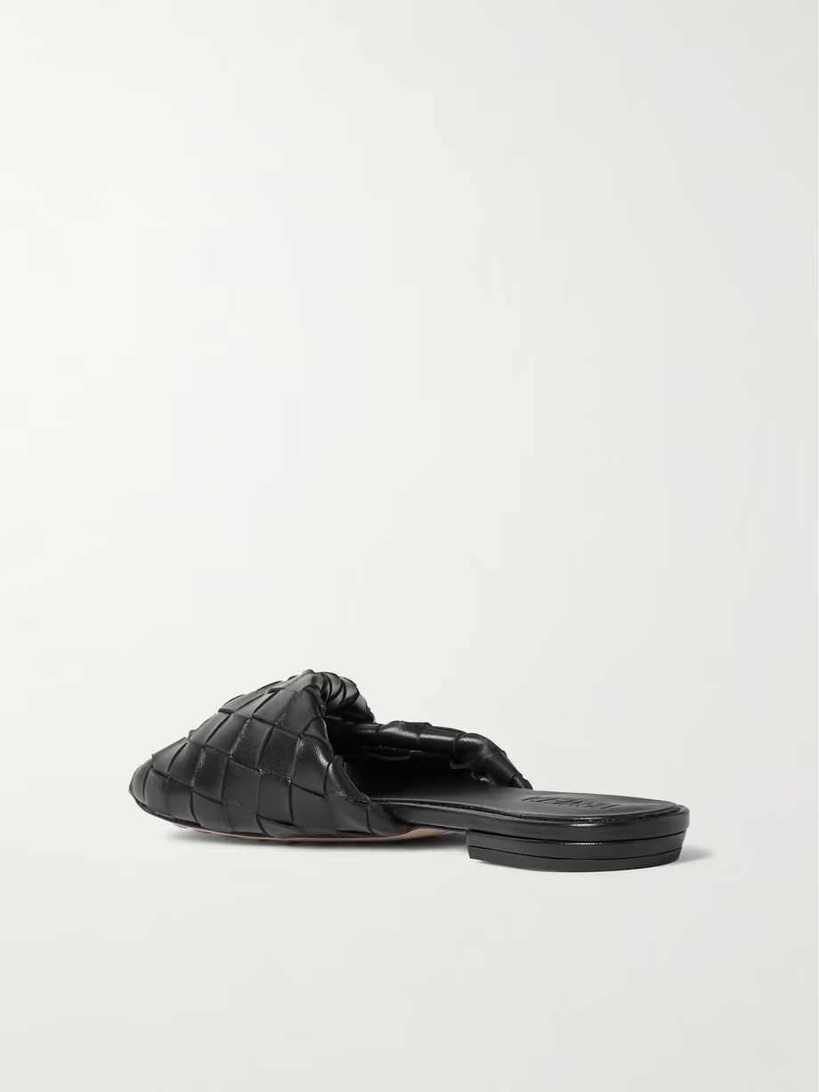 Blink intrecciato leather slides Blink intrecciato leather slides