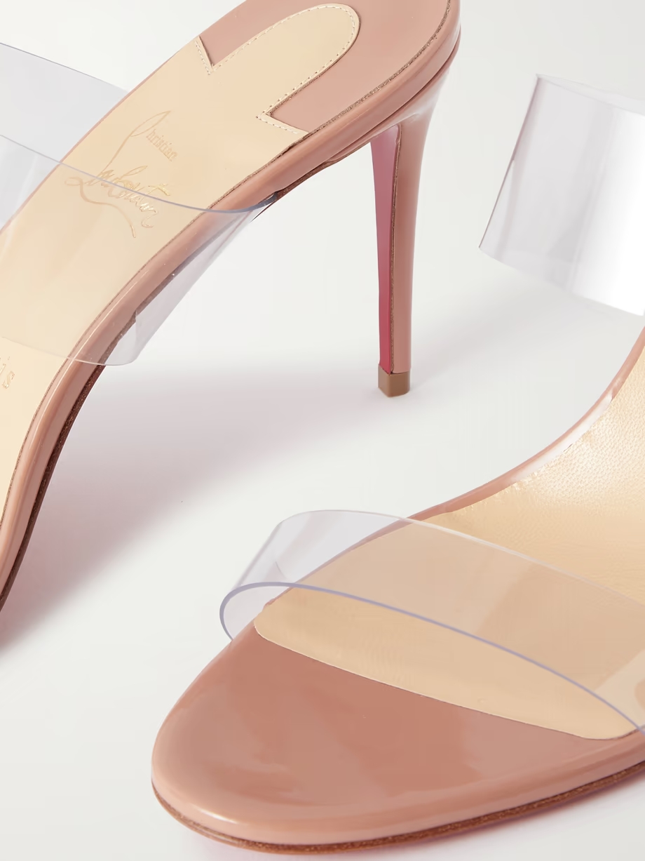 Just Nothing 85 PVC and patent-leather mules Just Nothing 85 PVC and patent-leather mules