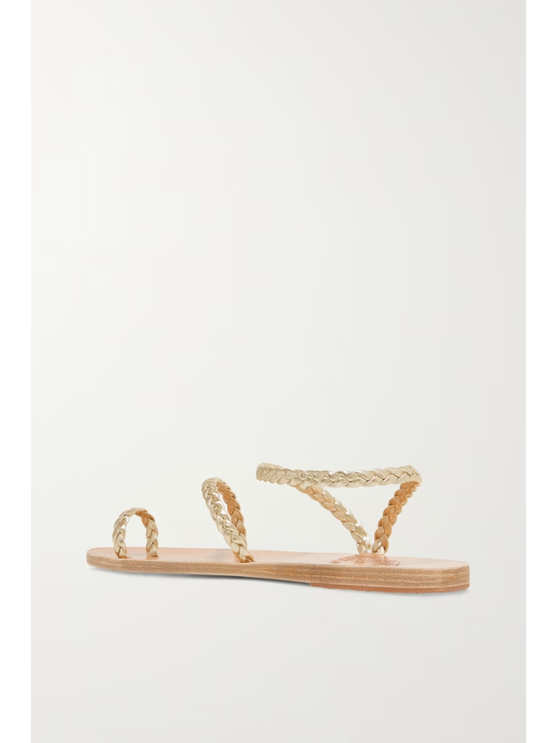 Eleftheria braided metallic leather sandals Eleftheria braided metallic leather sandals