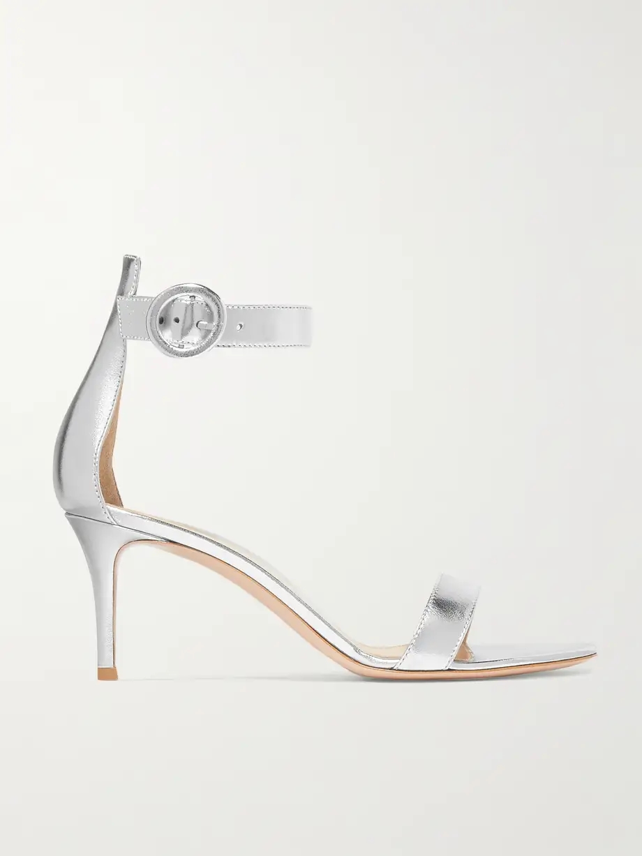 Portofino 70 metallic leather sandals Portofino 70 metallic leather sandals