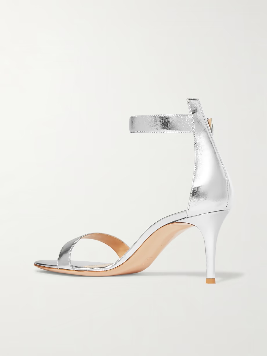 Portofino 70 metallic leather sandals Portofino 70 metallic leather sandals