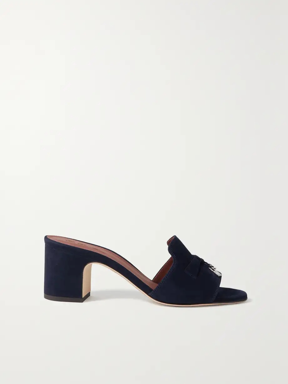 Summer Charms embellished suede mules Summer Charms embellished suede mules