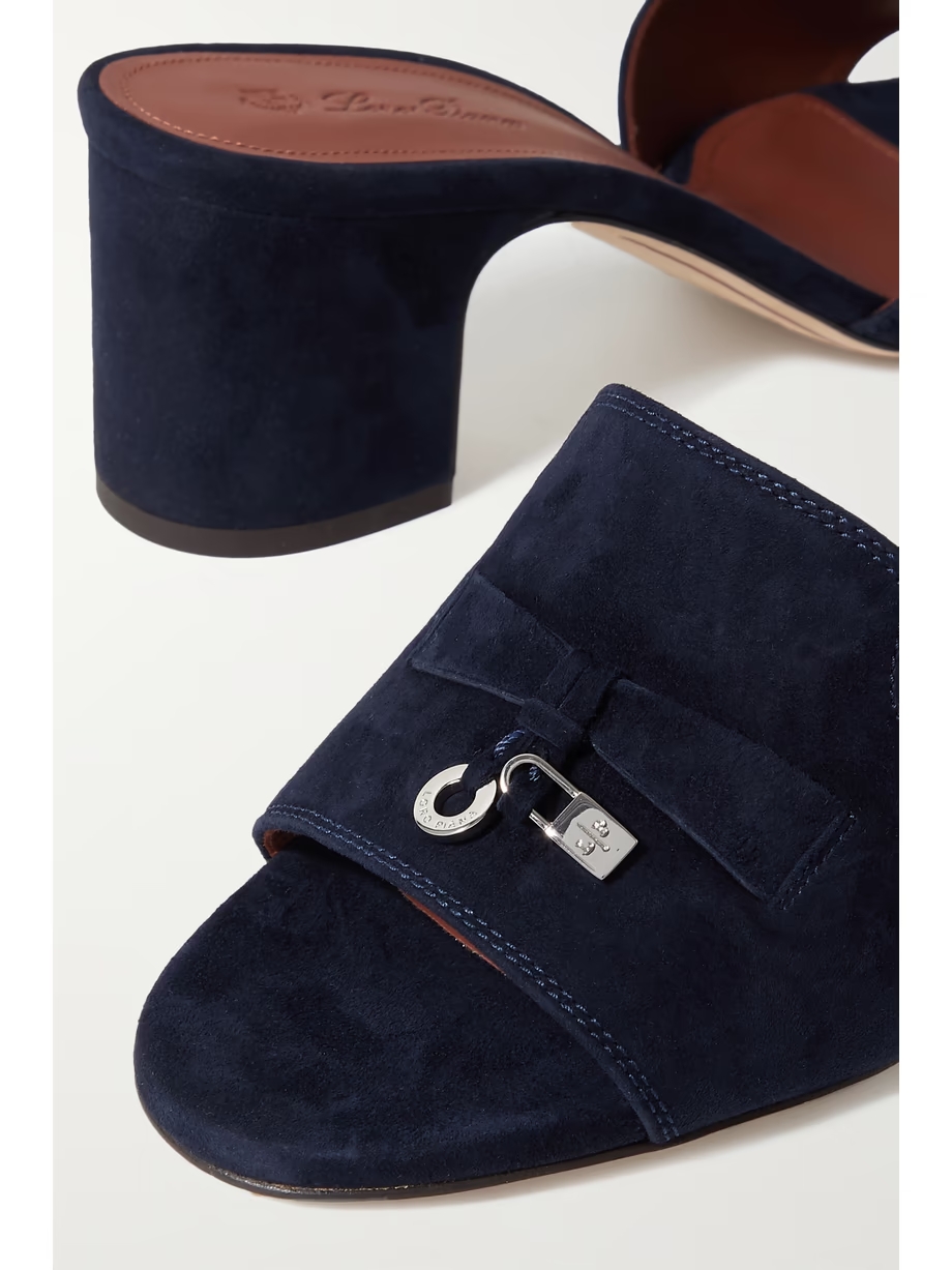 Summer Charms embellished suede mules Summer Charms embellished suede mules