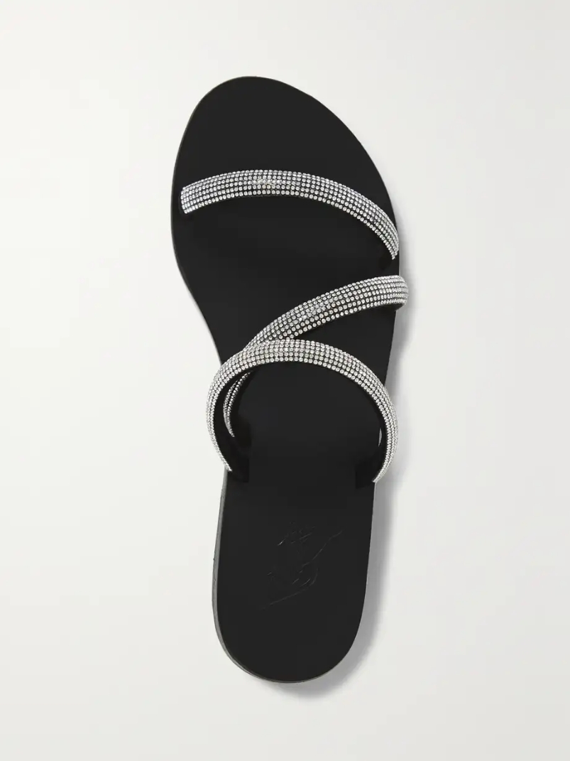 Polytimi Diamante crystal-embellished suede sandals Polytimi Diamante crystal-embellished suede sandals