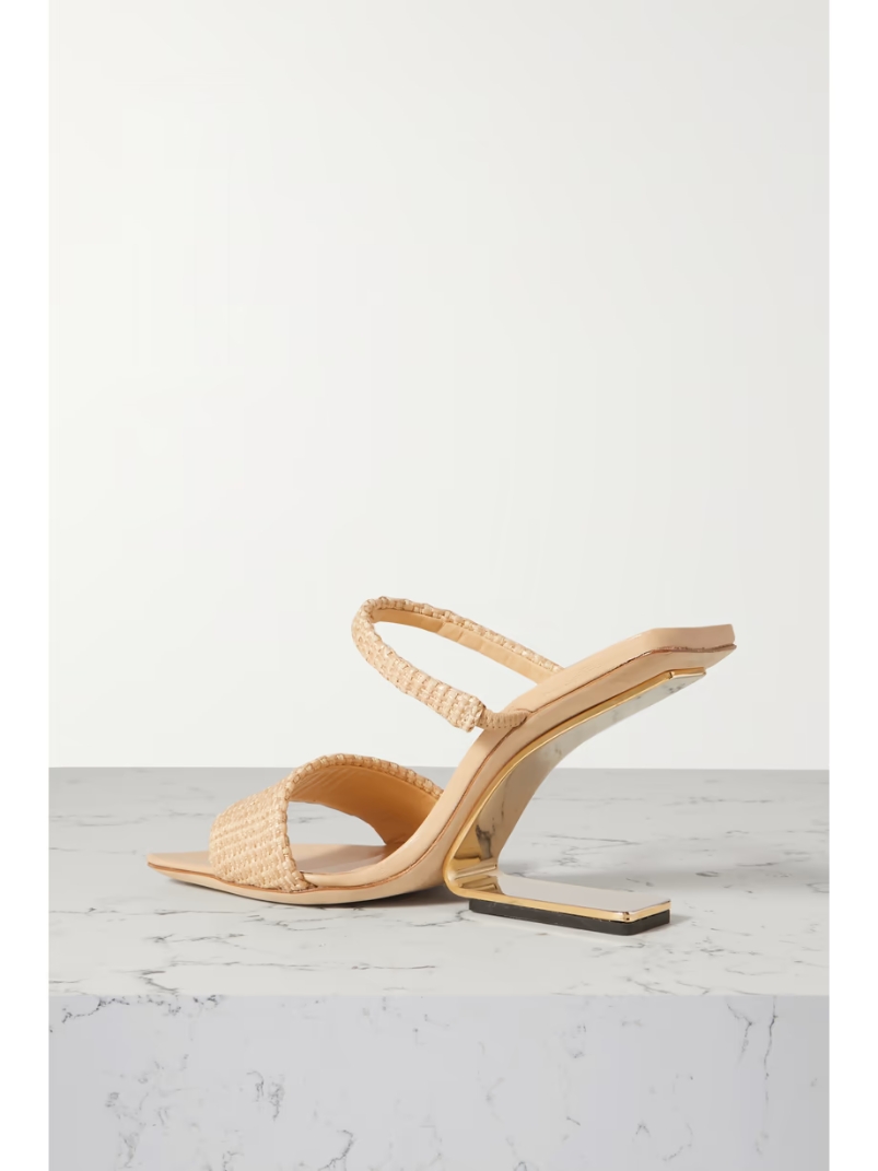 Rene raffia mules Rene raffia mules