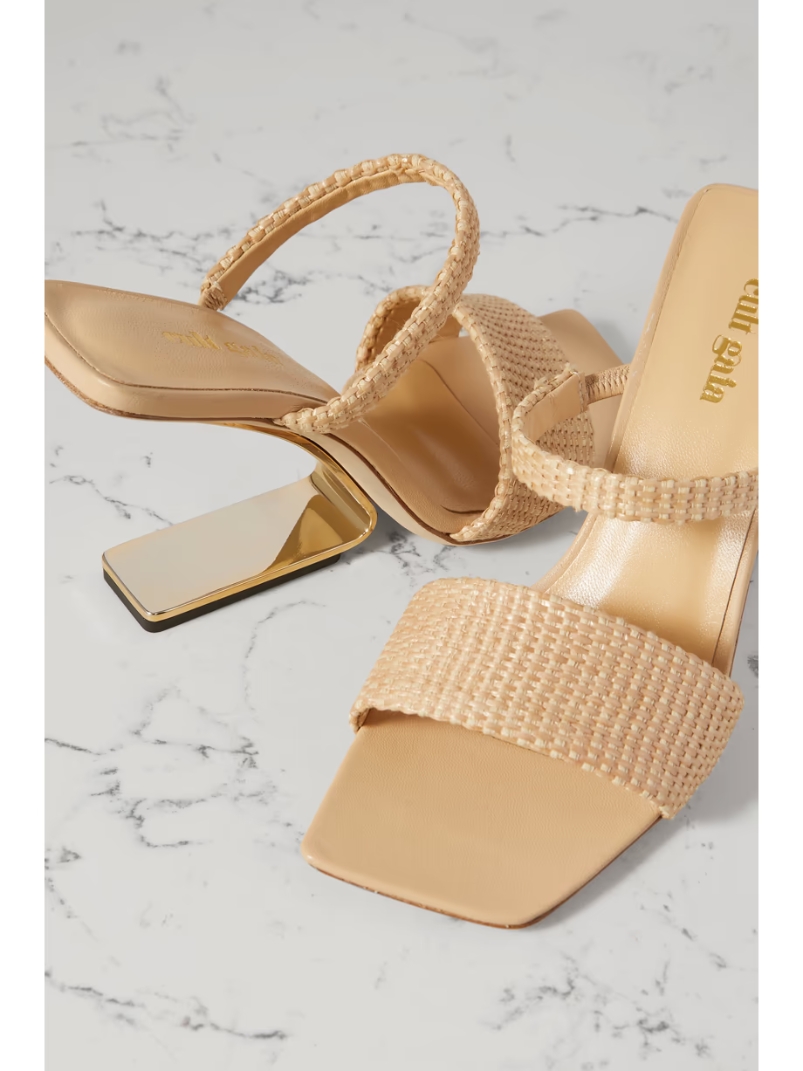 Rene raffia mules Rene raffia mules