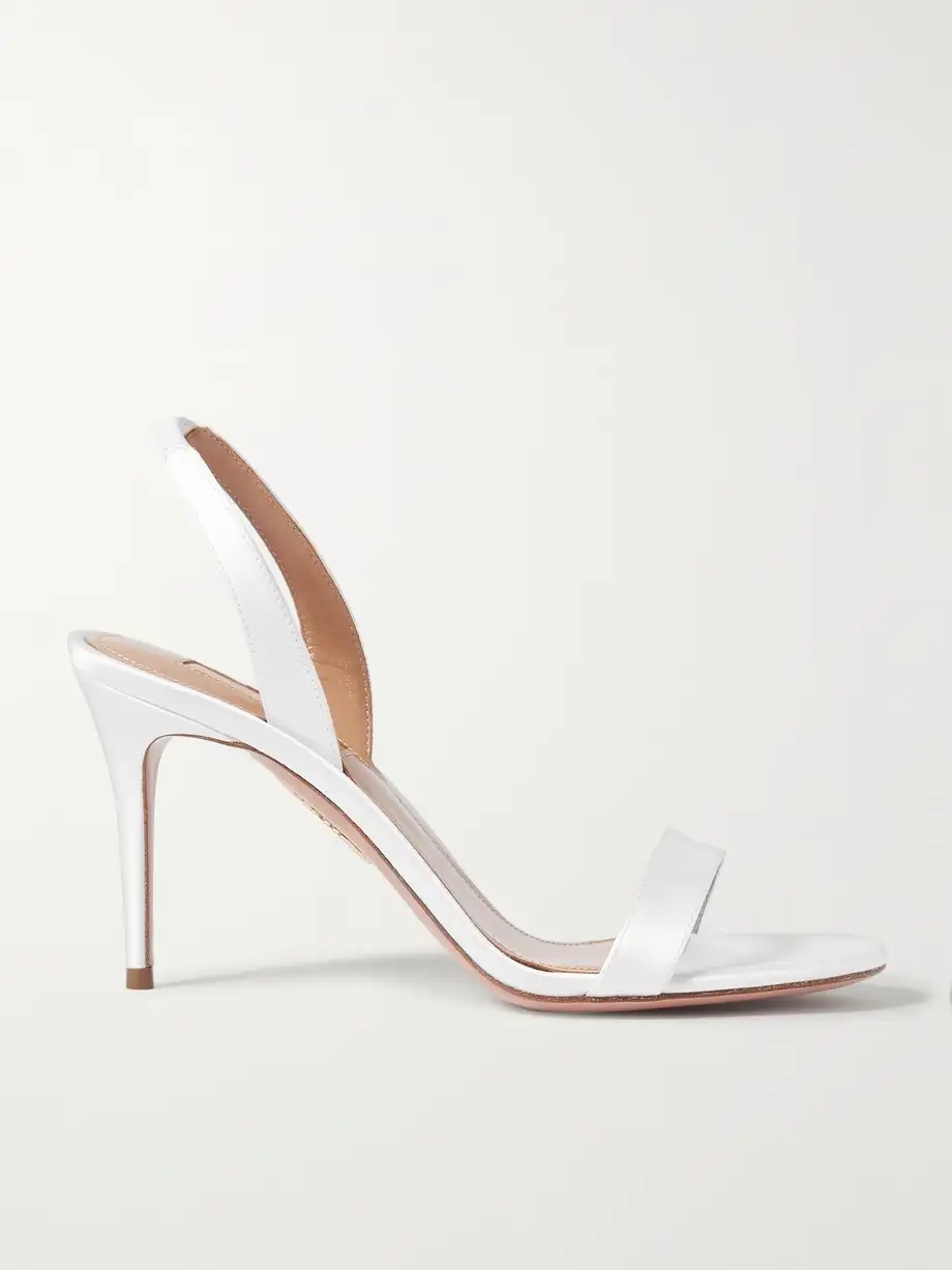 So Nude 85 satin slingback sandals So Nude 85 satin slingback sandals