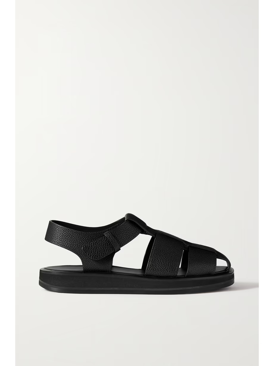 Fisherman woven textured-leather sandals Fisherman woven textured-leather sandals