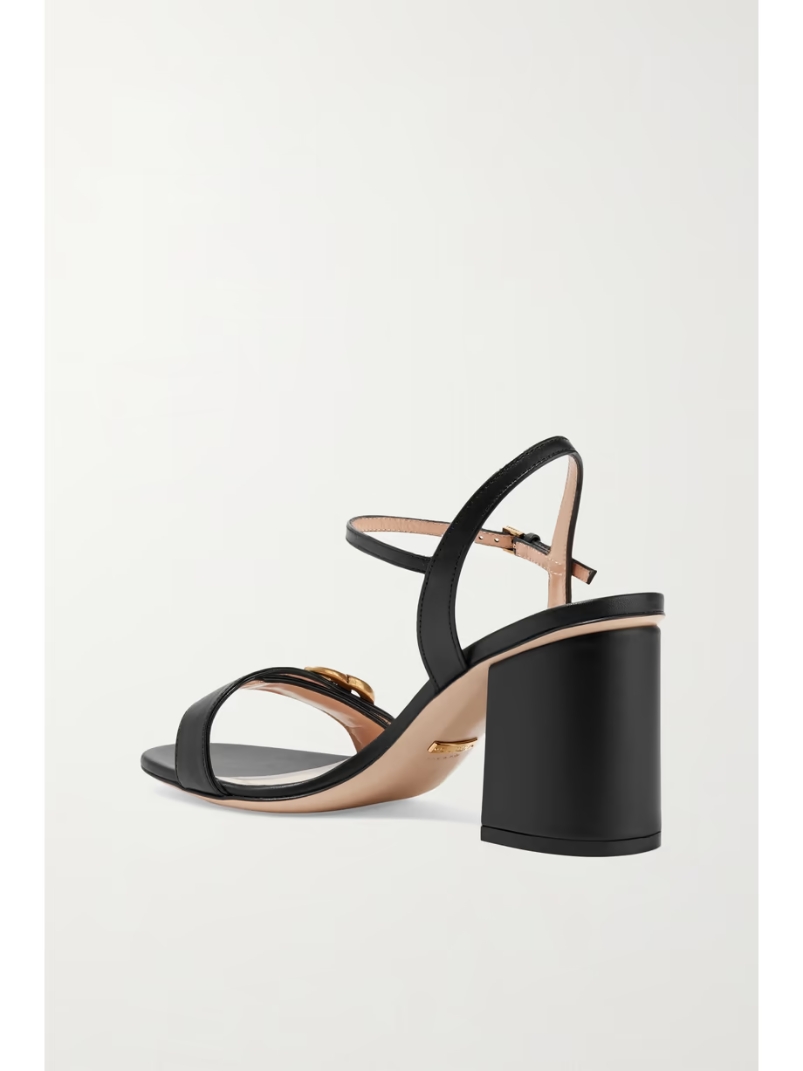 Marmont logo-embellished leather sandals Marmont logo-embellished leather sandals