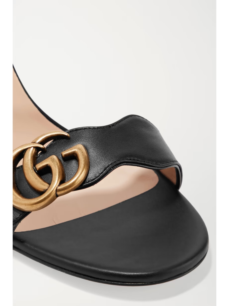 Marmont logo-embellished leather sandals Marmont logo-embellished leather sandals