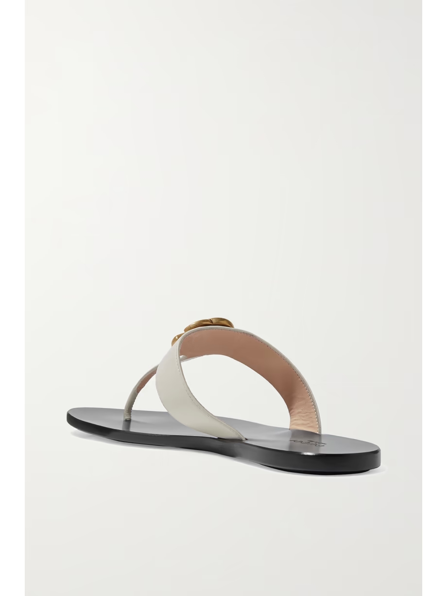 Marmont logo-embellished leather sandals Marmont logo-embellished leather sandals