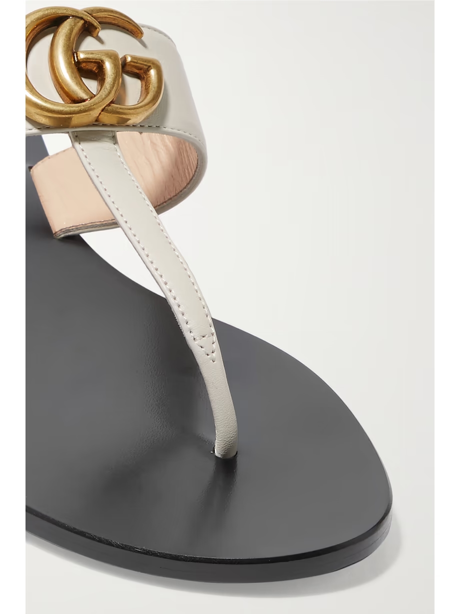 Marmont logo-embellished leather sandals Marmont logo-embellished leather sandals