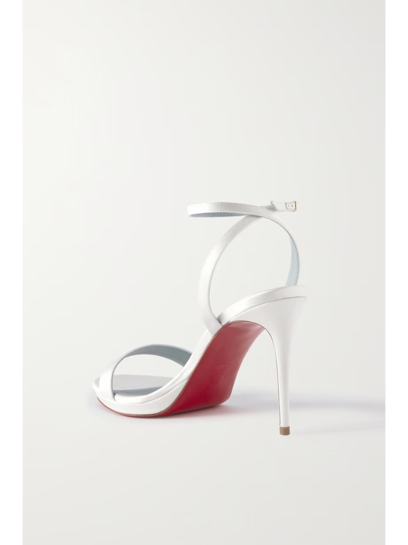 Loubi Queen 100 satin sandals Loubi Queen 100 satin sandals