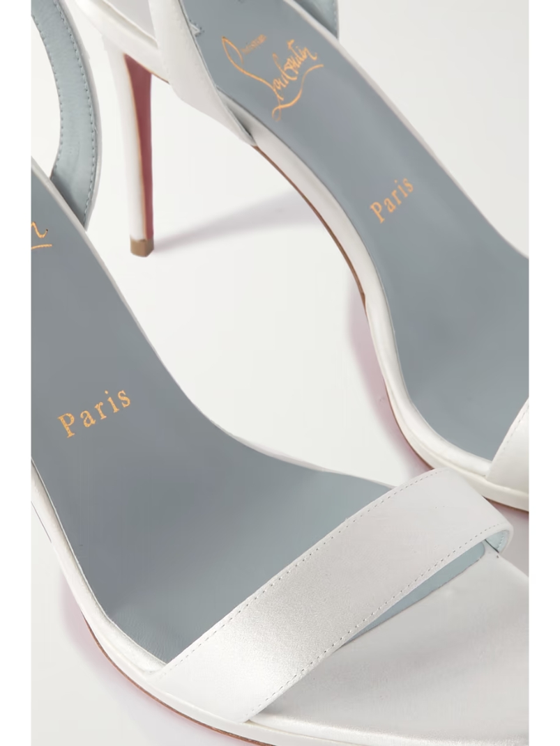 Loubi Queen 100 satin sandals Loubi Queen 100 satin sandals