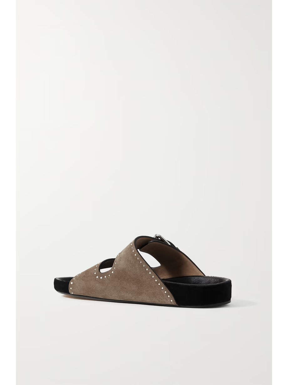 Lennyo studded suede slides Lennyo studded suede slides