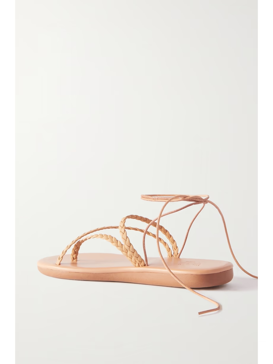 Plage braided leather slides Plage braided leather slides