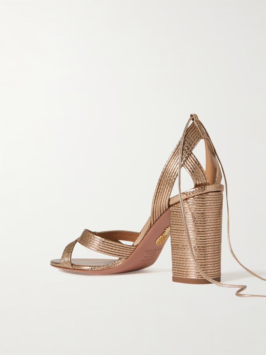 Ari 85 metallic leather sandals Ari 85 metallic leather sandals