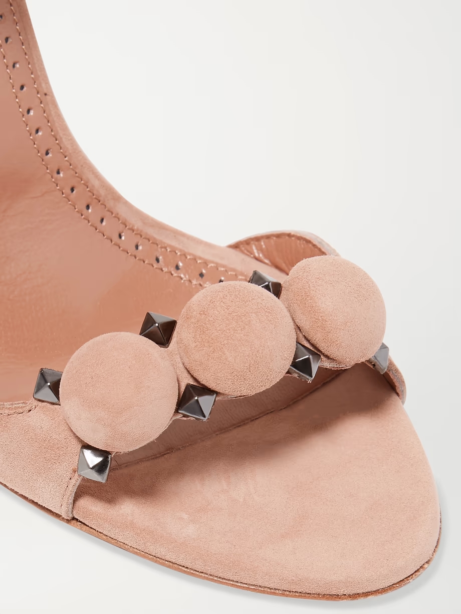 La Bombe 90 studded suede sandals La Bombe 90 studded suede sandals