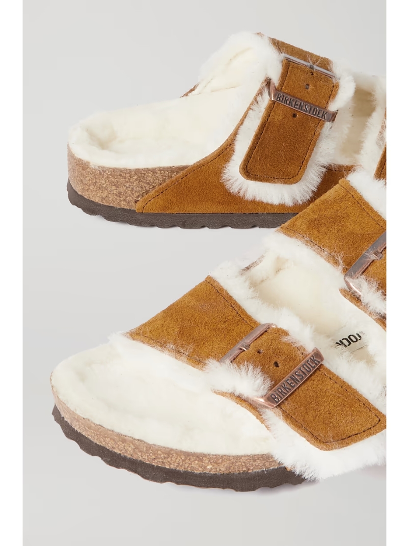 Arizona shearling-lined suede sandals Arizona shearling-lined suede sandals
