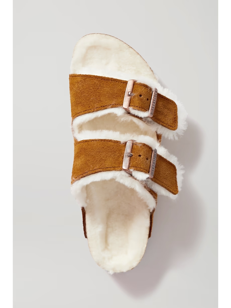 Arizona shearling-lined suede sandals Arizona shearling-lined suede sandals