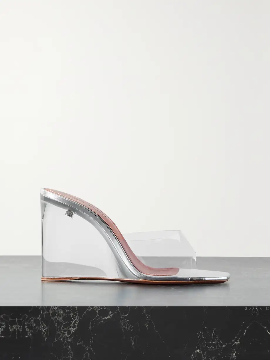 Lupita PVC wedge mules Lupita PVC wedge mules