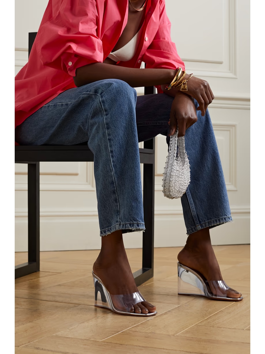 Lupita PVC wedge mules Lupita PVC wedge mules