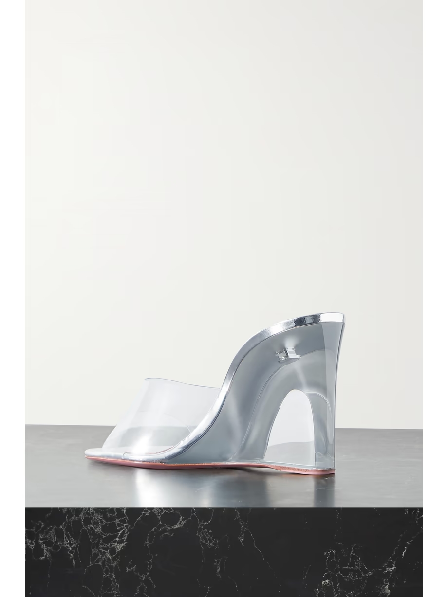 Lupita PVC wedge mules Lupita PVC wedge mules