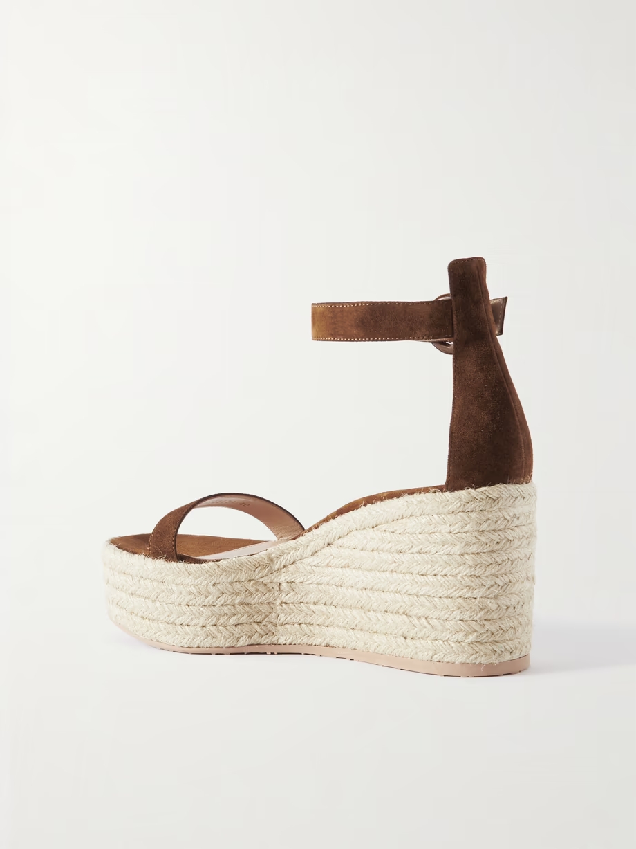 45 suede espadrille wedge sandals 45 suede espadrille wedge sandals