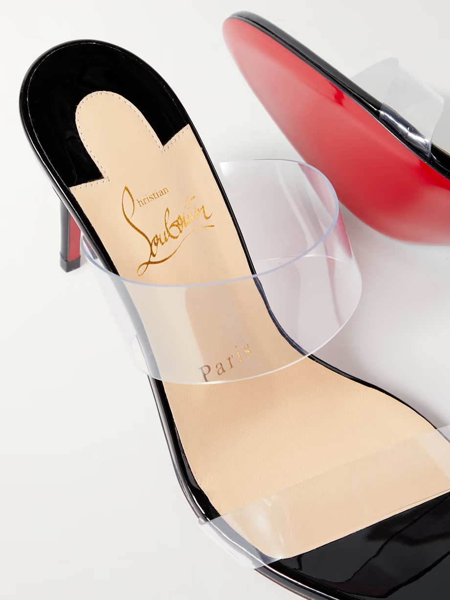 Just Nothing 85 PVC and patent-leather mules Just Nothing 85 PVC and patent-leather mules