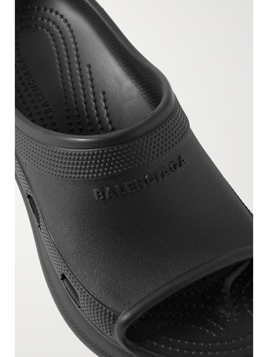 + Crocs Pool perforated rubber slides + Crocs Pool perforated rubber slides