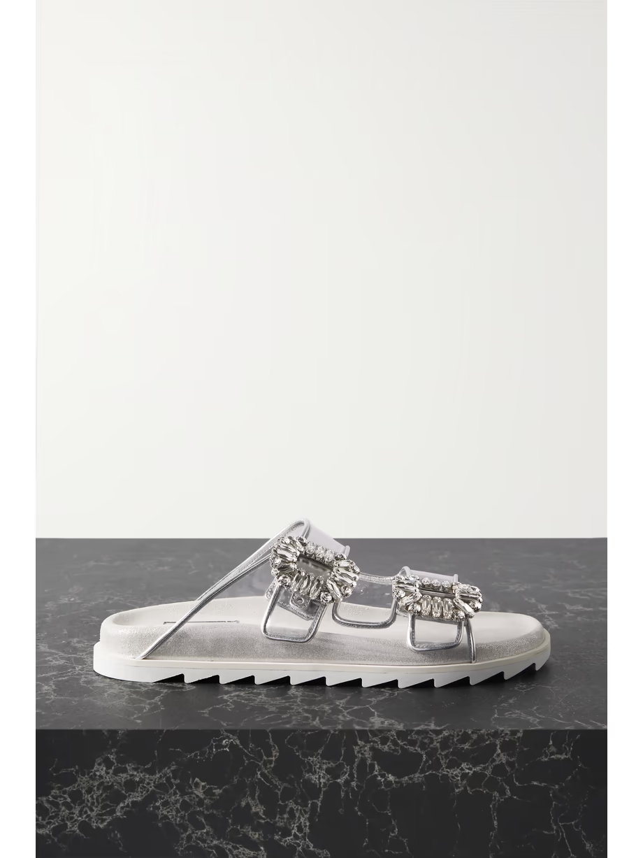 Slidy Viv Strass crystal-embellished PVC slides Slidy Viv Strass crystal-embellished PVC slides