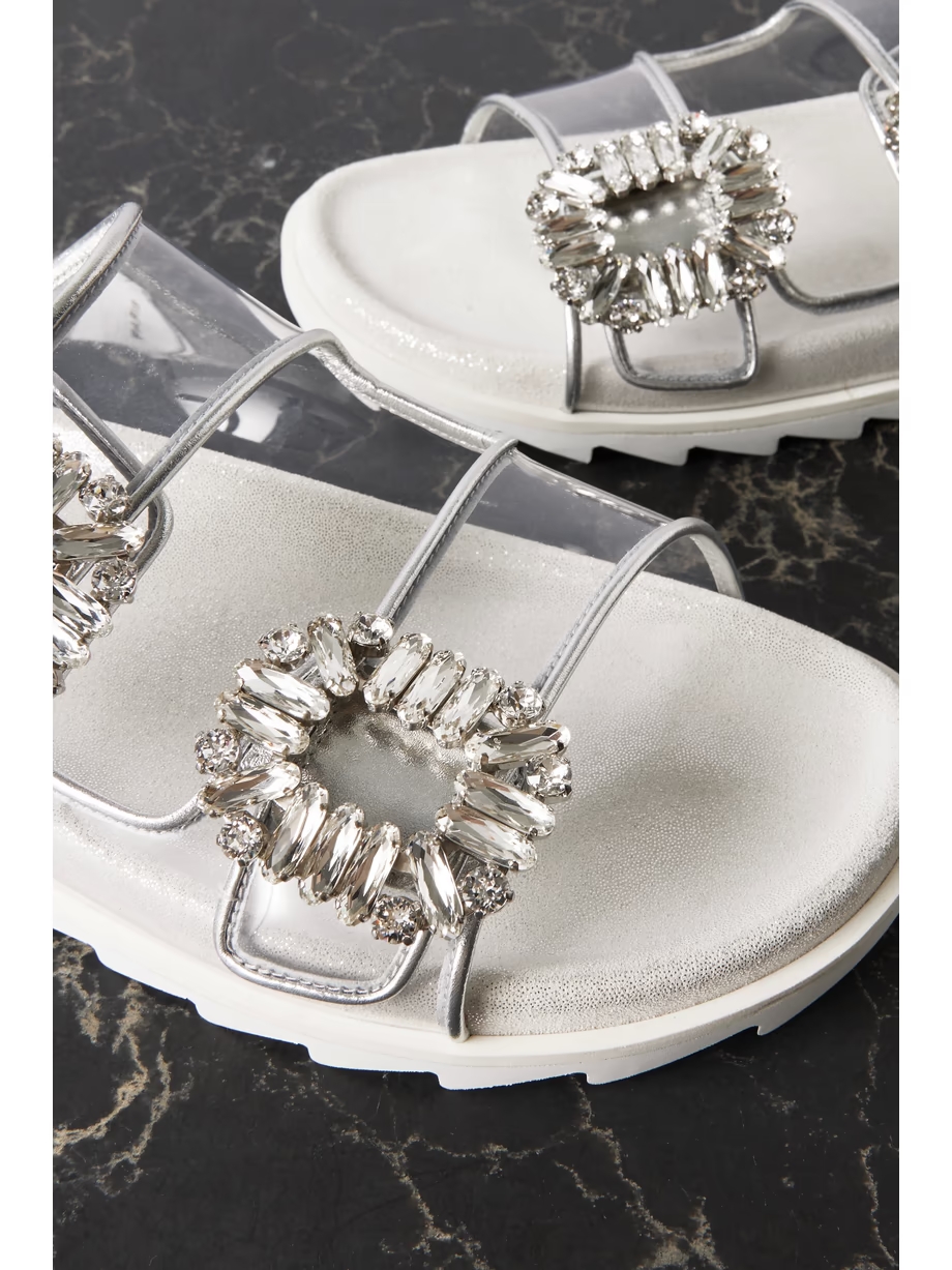 Slidy Viv Strass crystal-embellished PVC slides Slidy Viv Strass crystal-embellished PVC slides