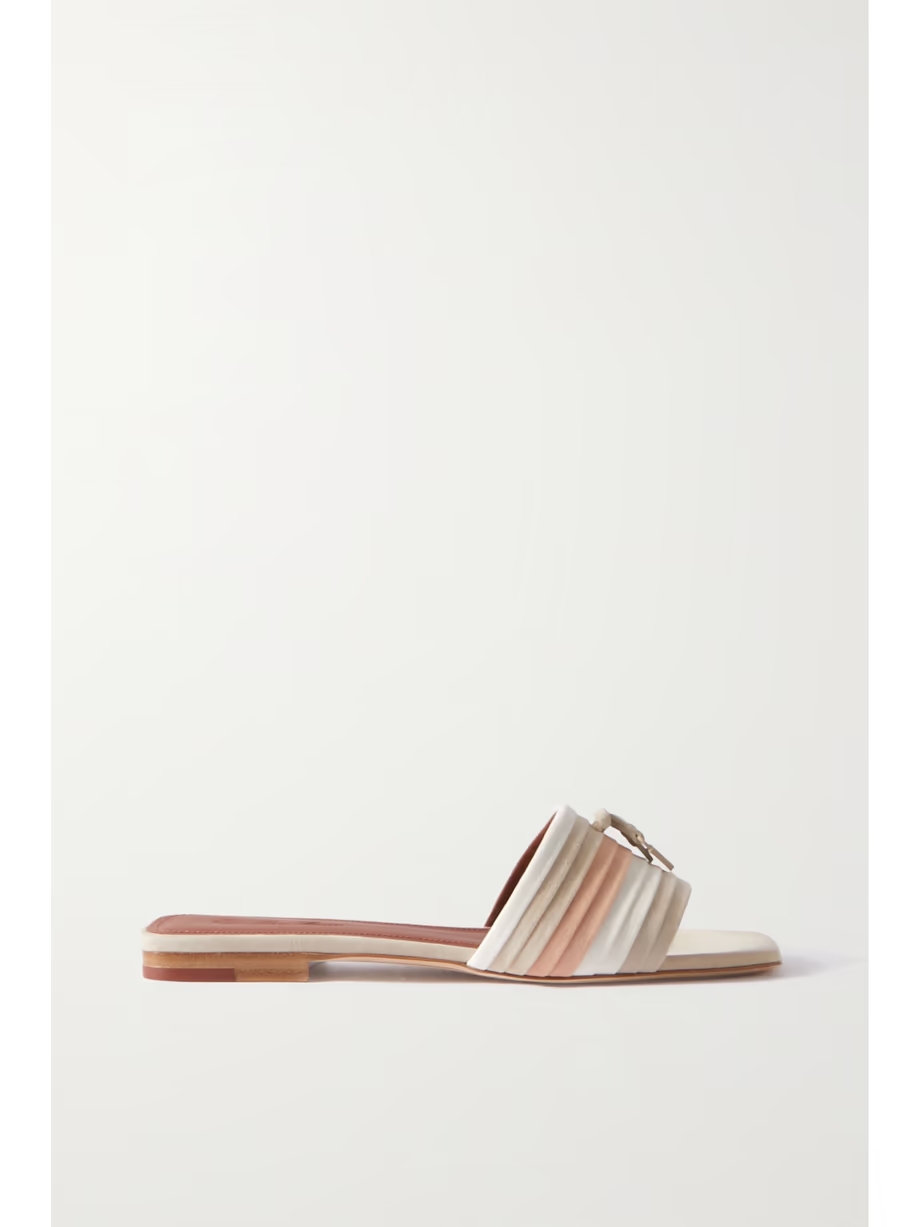 Maxi Charms striped suede sandals Maxi Charms striped suede sandals