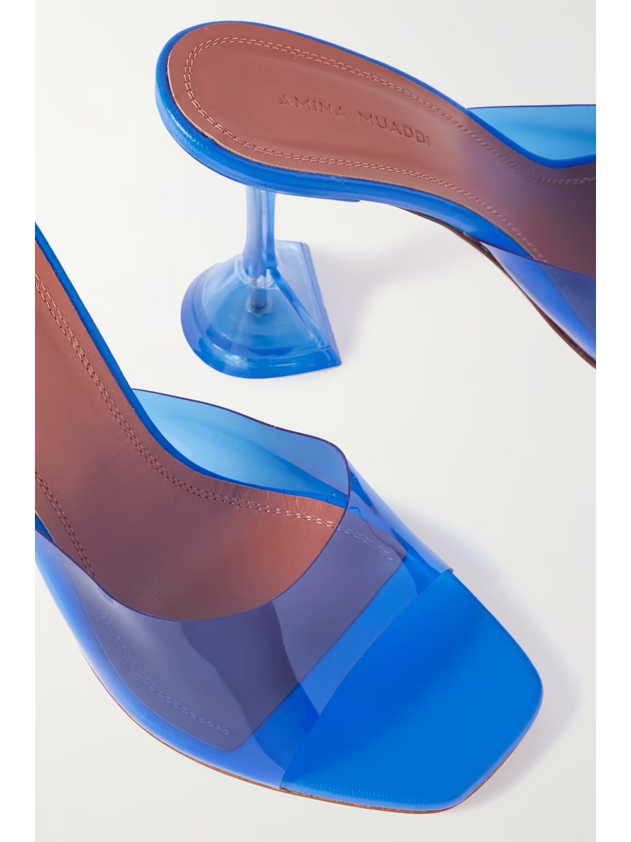 Lupita Glass PVC and leather mules Lupita Glass PVC and leather mules