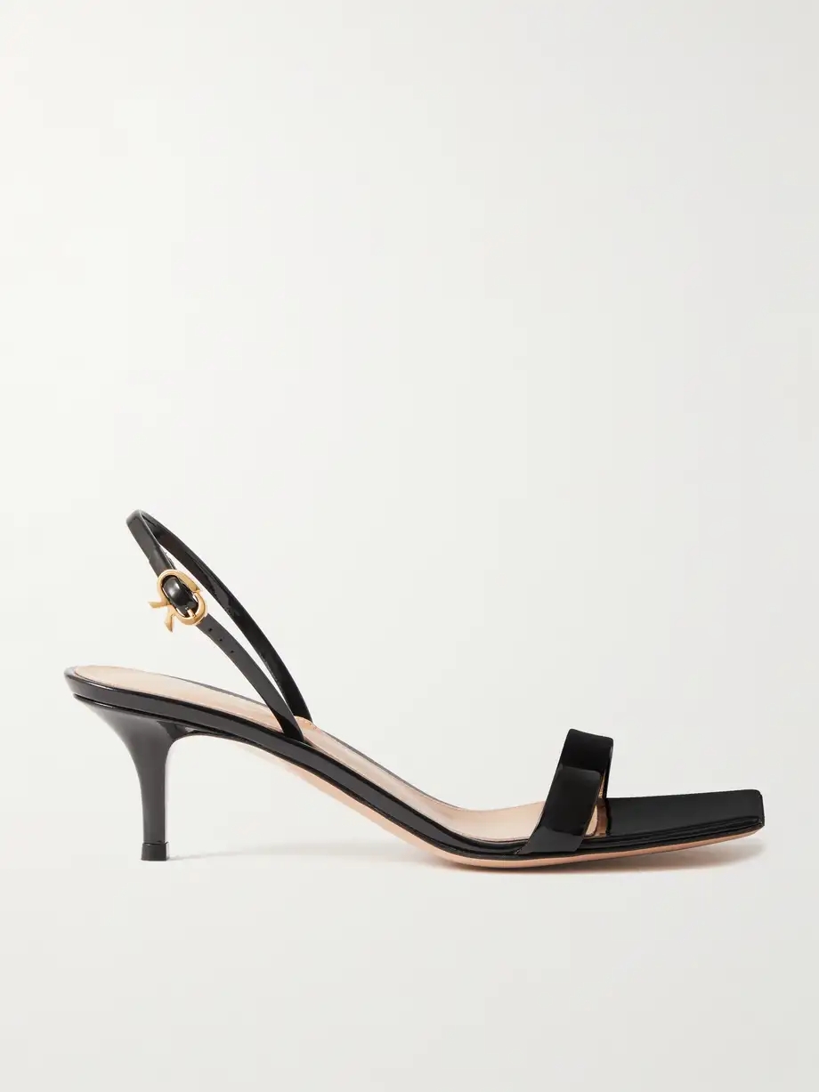 Ribbon 55 patent-leather slingback sandals Ribbon 55 patent-leather slingback sandals