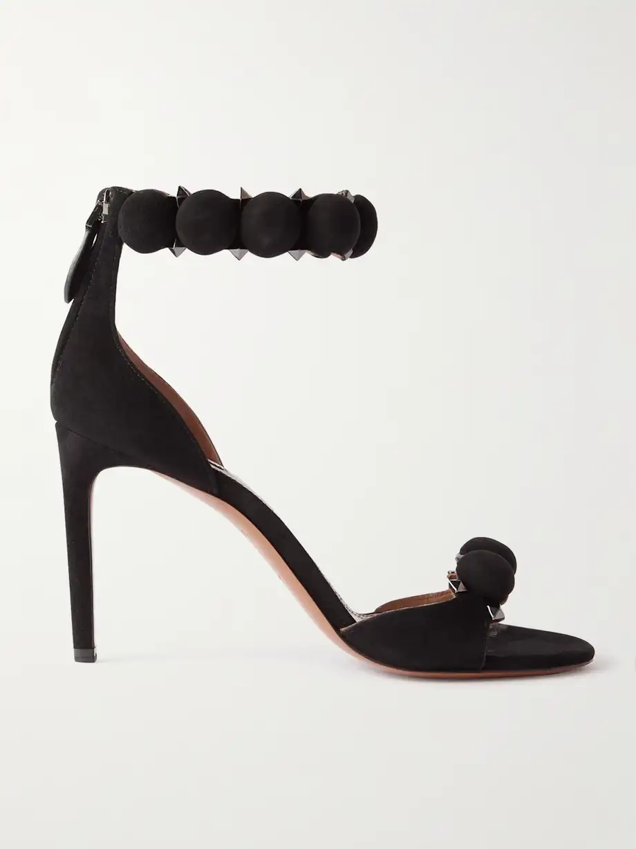 La Bombe 90 studded suede sandals La Bombe 90 studded suede sandals