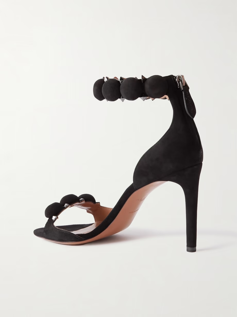 La Bombe 90 studded suede sandals La Bombe 90 studded suede sandals