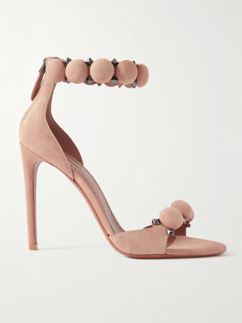 La Bombe 110 studded suede sandals La Bombe 110 studded suede sandals