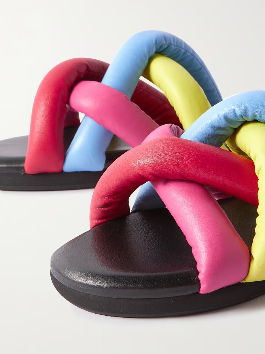 + JW Anderson Jbraided leather slides + JW Anderson Jbraided leather slides