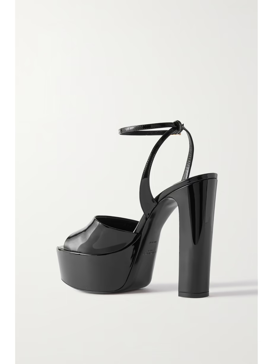 Jodie patent-leather platform sandals Jodie patent-leather platform sandals