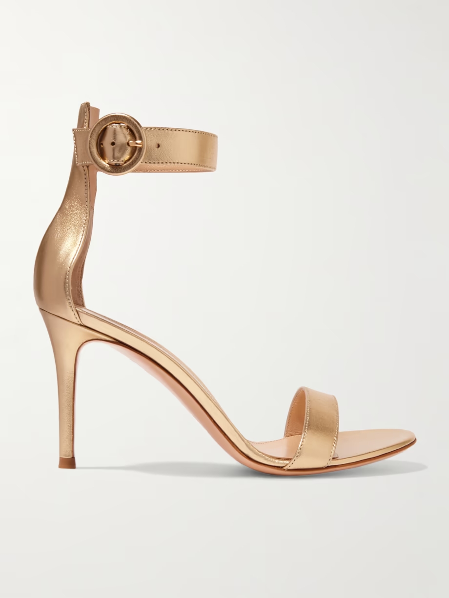 Portofino 85 metallic leather sandals Portofino 85 metallic leather sandals