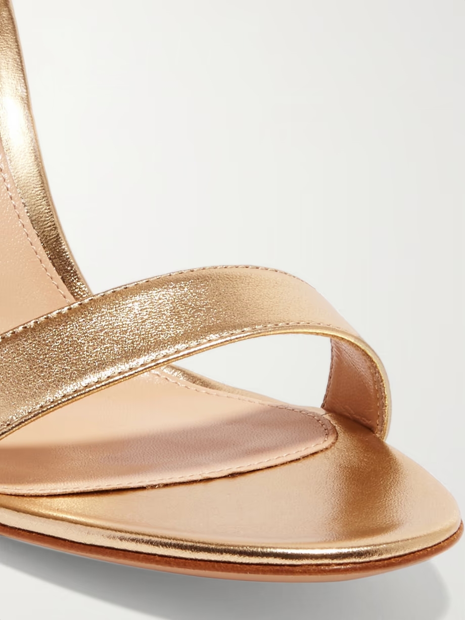 Portofino 85 metallic leather sandals Portofino 85 metallic leather sandals