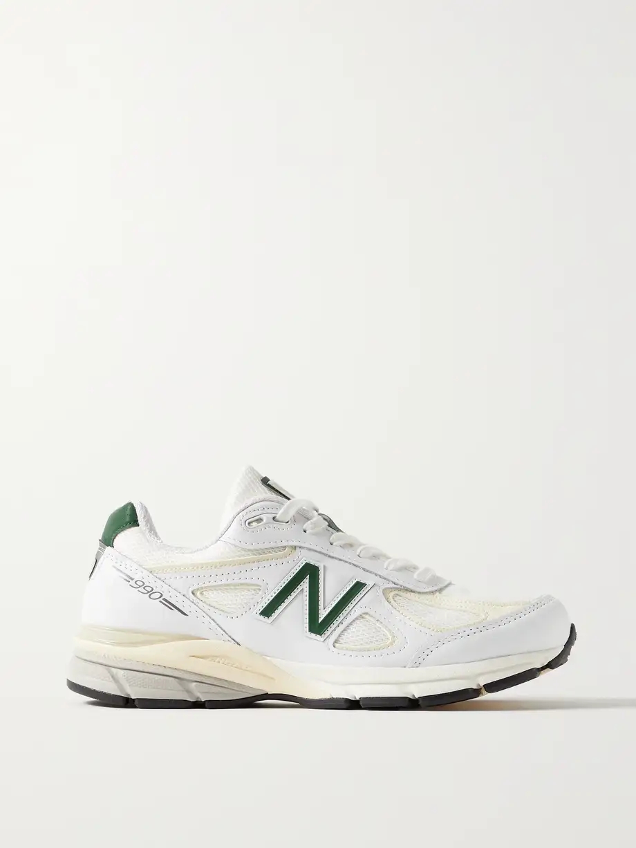 990v4 leather and mesh sneakers 990v4 leather and mesh sneakers
