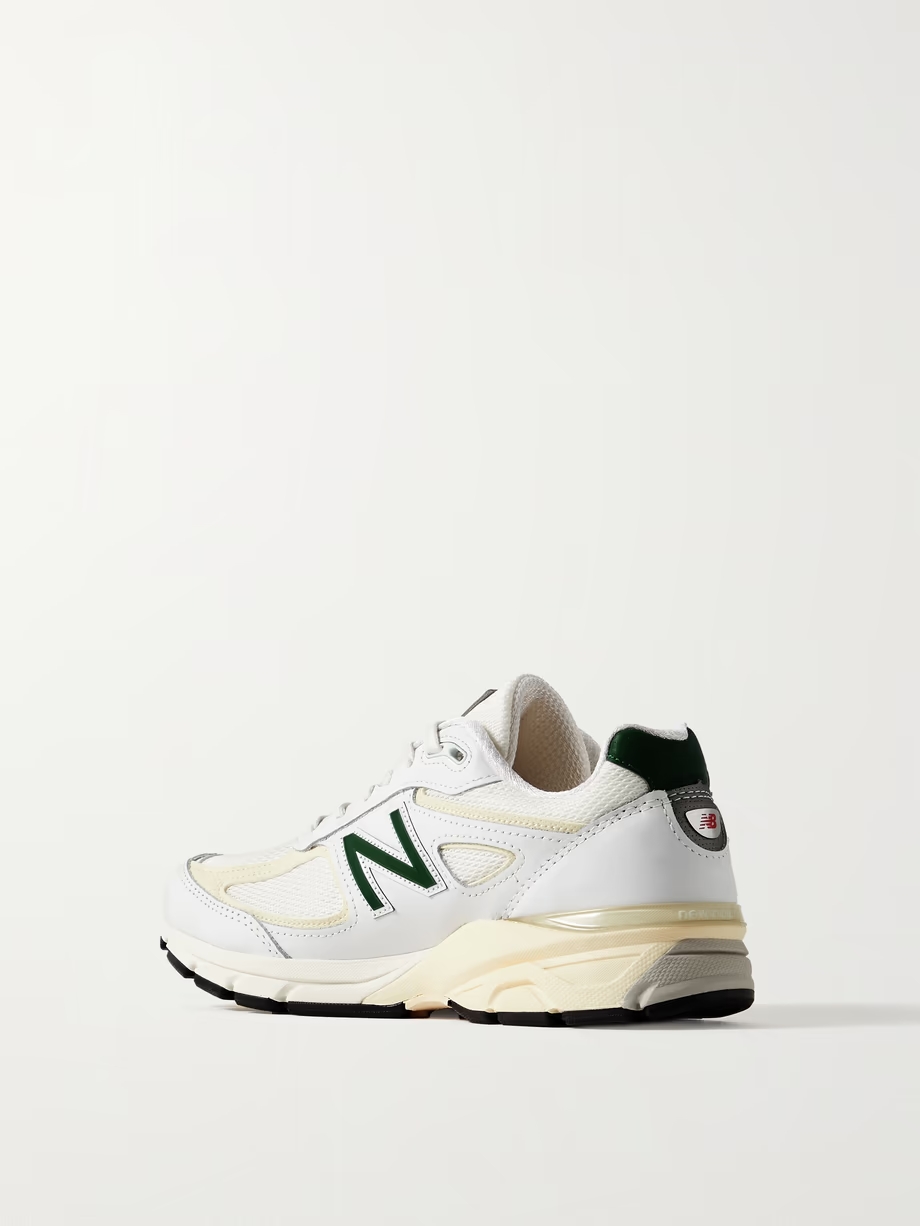 990v4 leather and mesh sneakers 990v4 leather and mesh sneakers