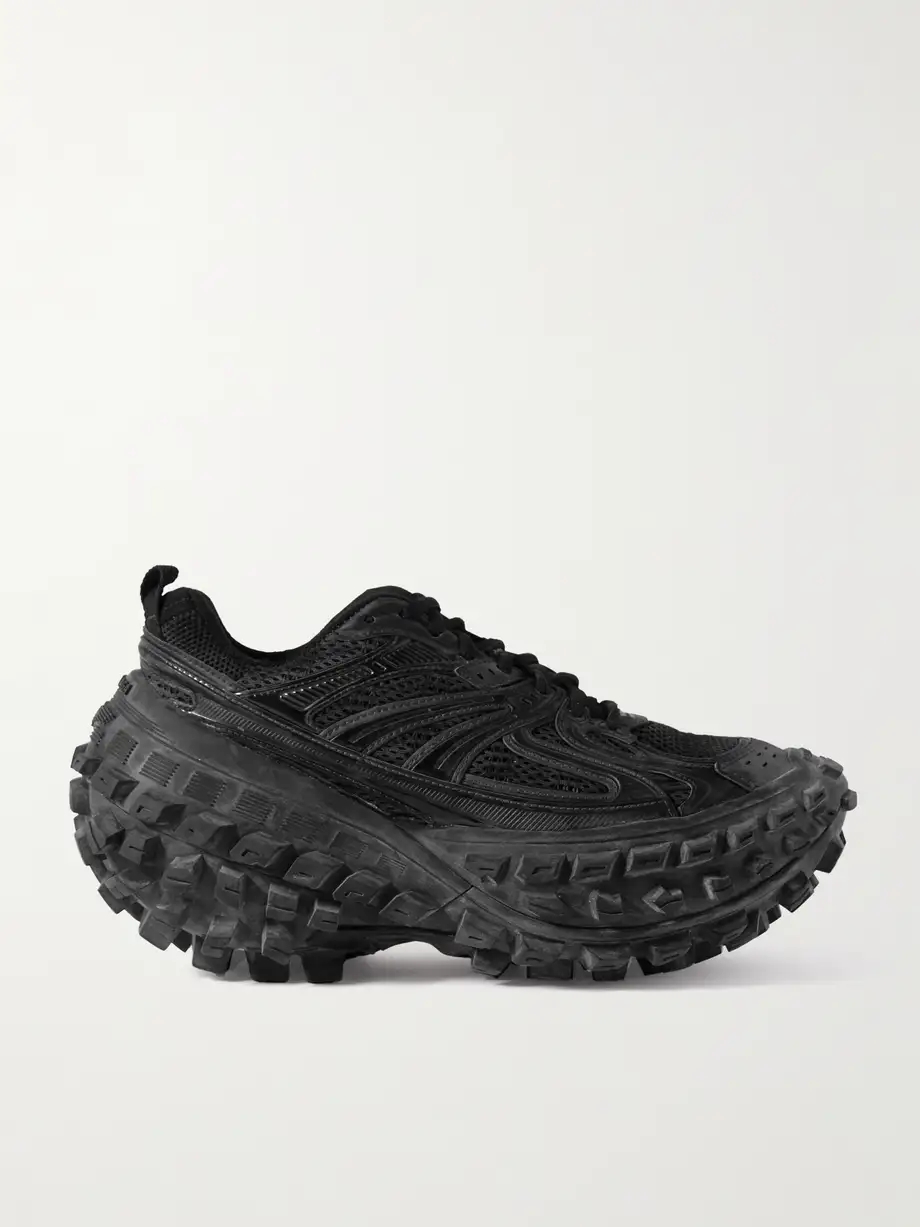 Bouncer mesh and rubber platform sneakers Bouncer mesh and rubber platform sneakers