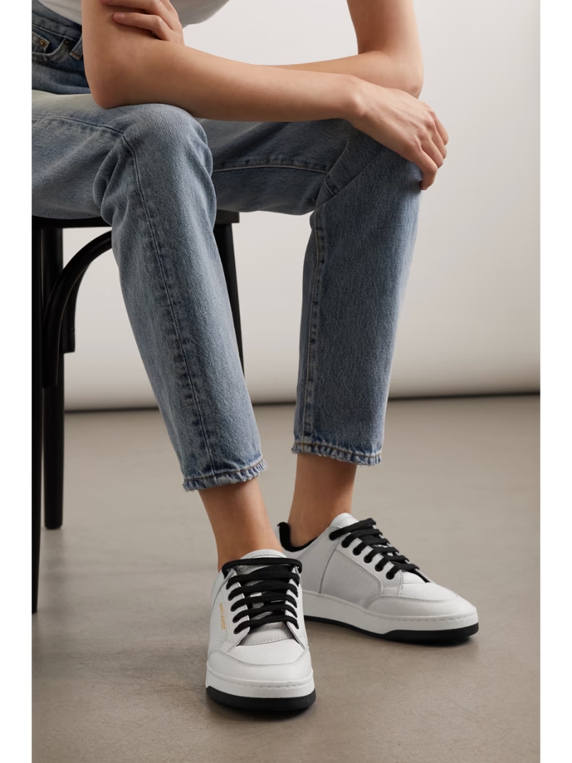 SL61 logo-print leather sneakers SL61 logo-print leather sneakers
